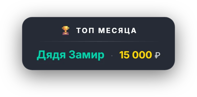 Оверлей топ месяца: Дядя Замир, 15 000 рублей